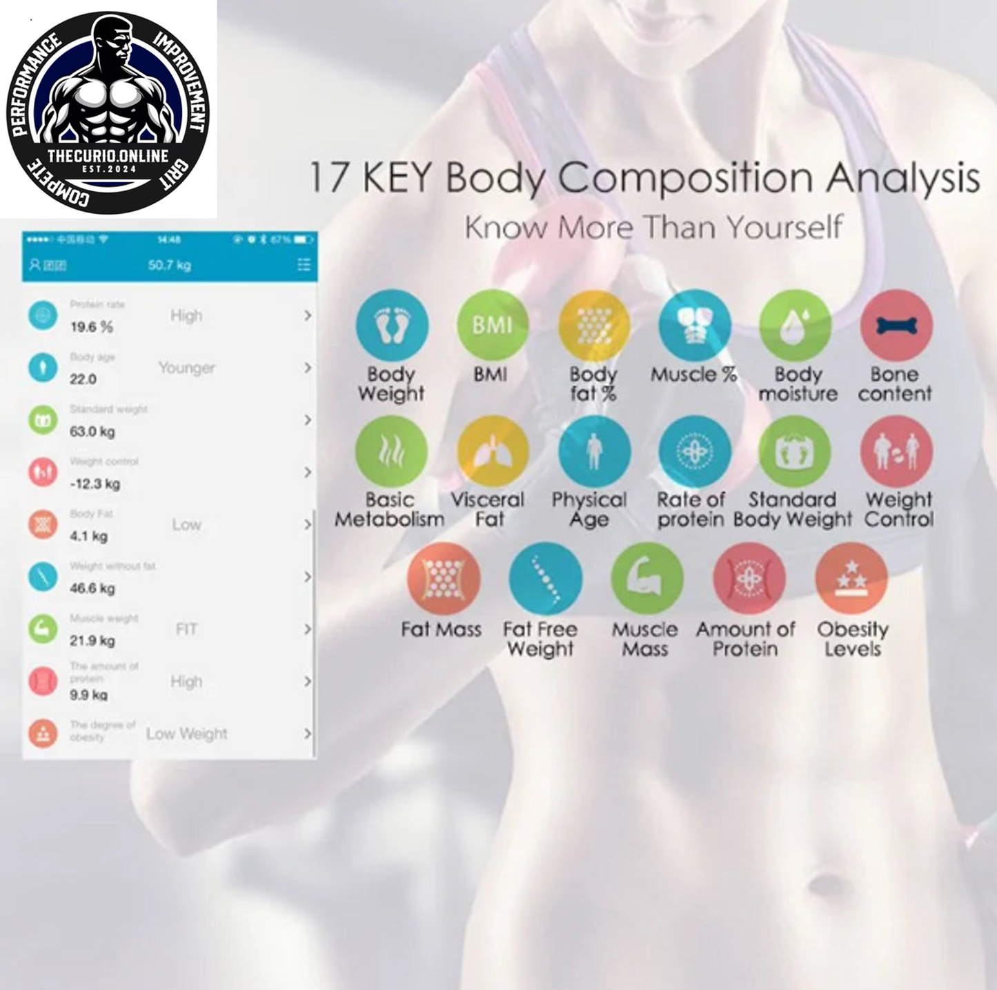 Bluetooth Body Weight Bathroom Scale