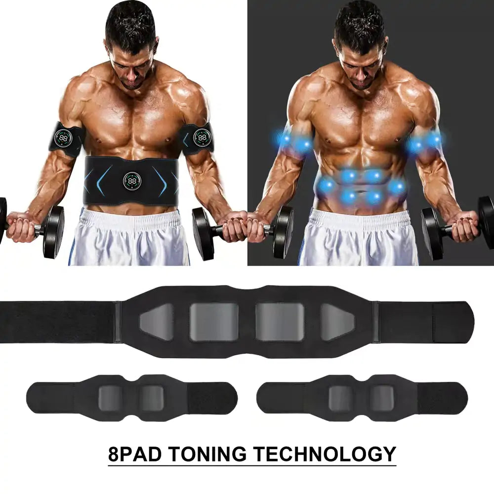 USB EMS Muscle Stimulator Abdominal Body Slimming Belt