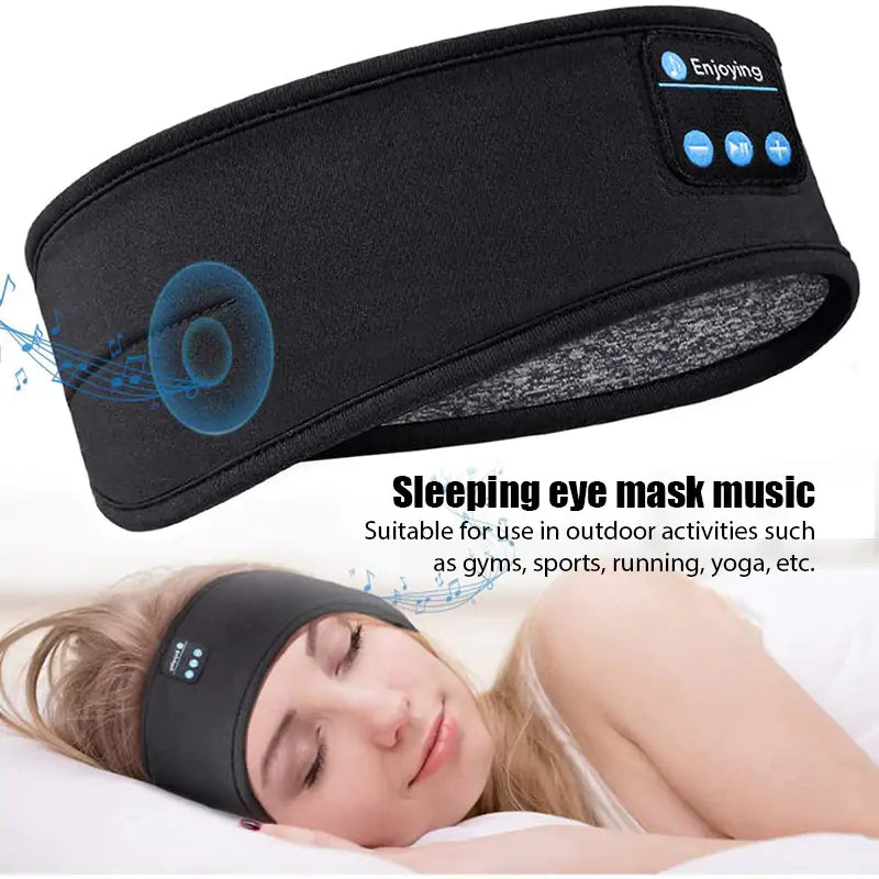 2-In-1 Bluetooth Running Headband and Sleep Mask Headphones